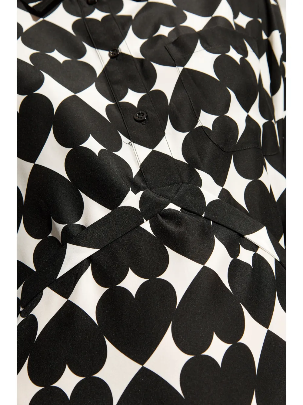 Moschino Zijden blousejurk Zwart