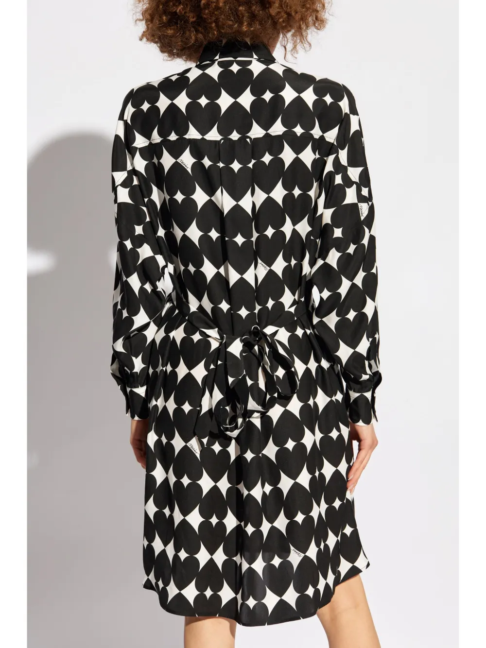 Moschino Zijden blousejurk Zwart