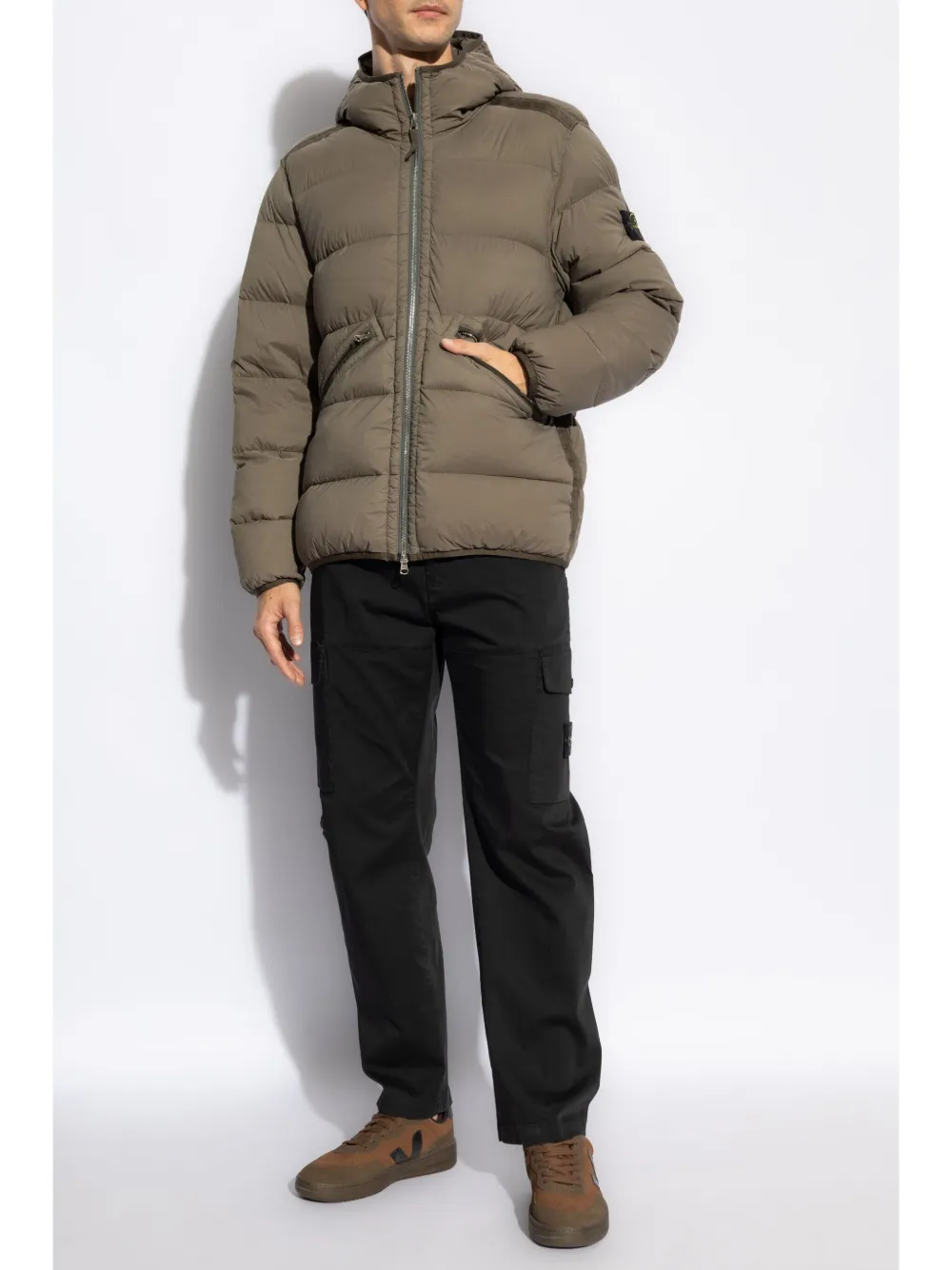 Stone Island Compass-badge cargo trousers - Zwart