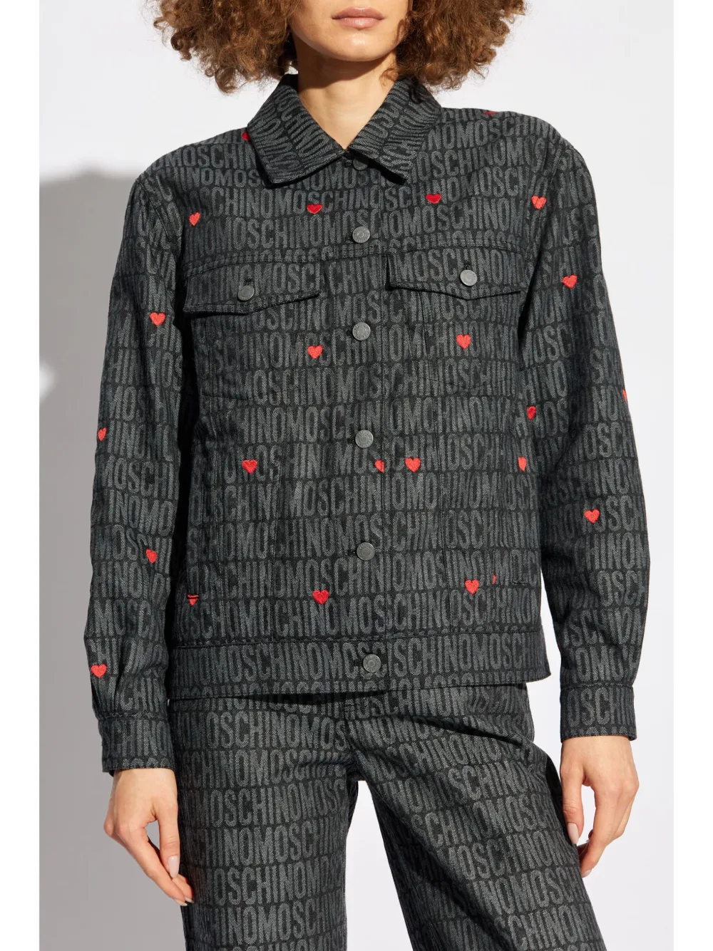 Moschino Jack met logo-jacquard Zwart
