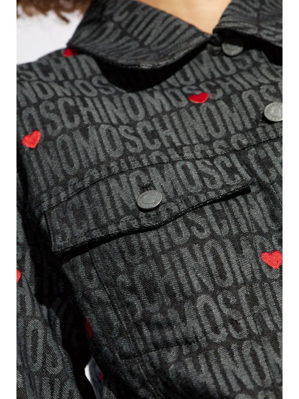 Moschino Jack met logo-jacquard Zwart