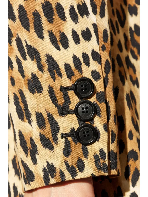 Moschino レオパード ジャケット | ブラウン | FARFETCH JP