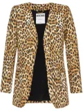 Moschino Leopard-print blazer - Brown