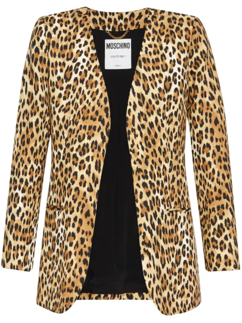 Moschino Leopard-print blazer 