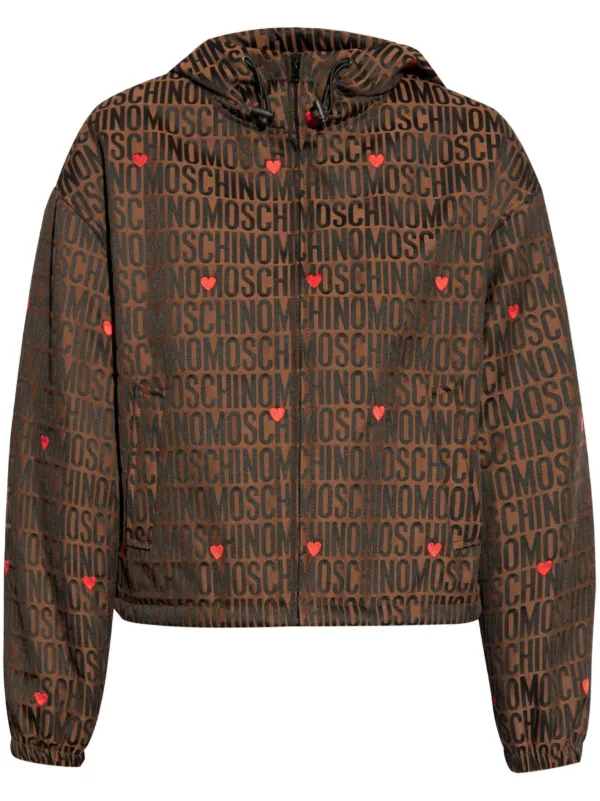 Moschino ロゴジャカード ジャケット | ブラウン | FARFETCH JP