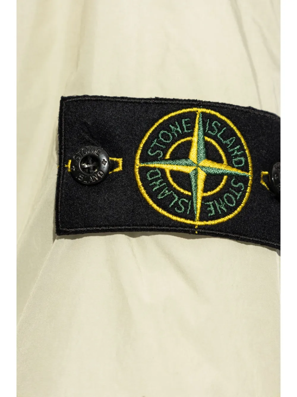 Stone Island Windjack met capuchon en Compass-logopatch Groen