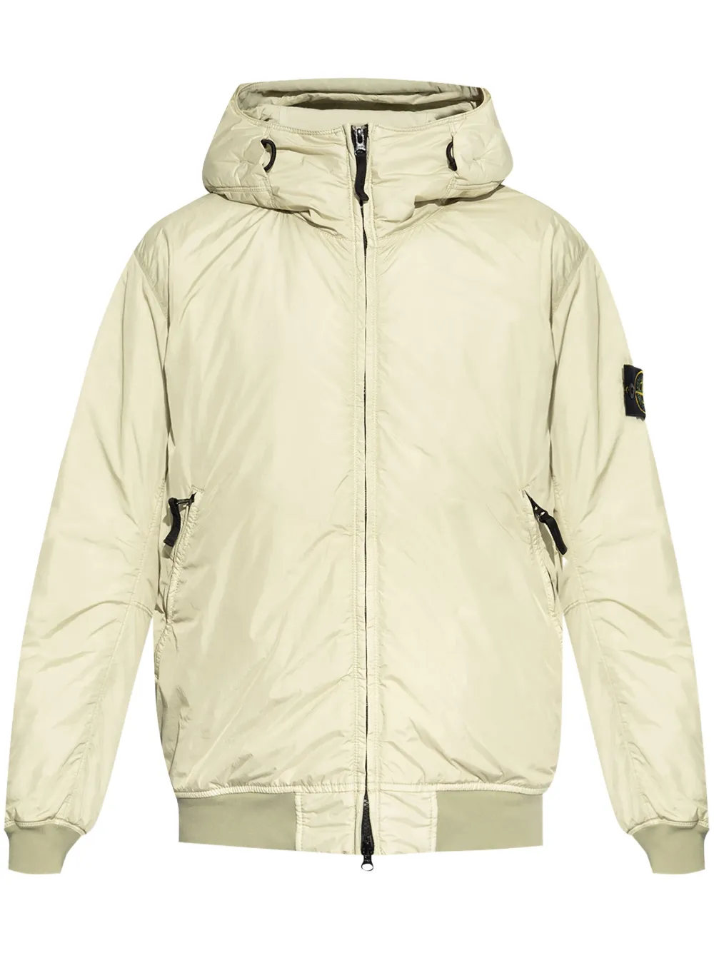 Stone Island Windjack met capuchon en Compass-logopatch Groen