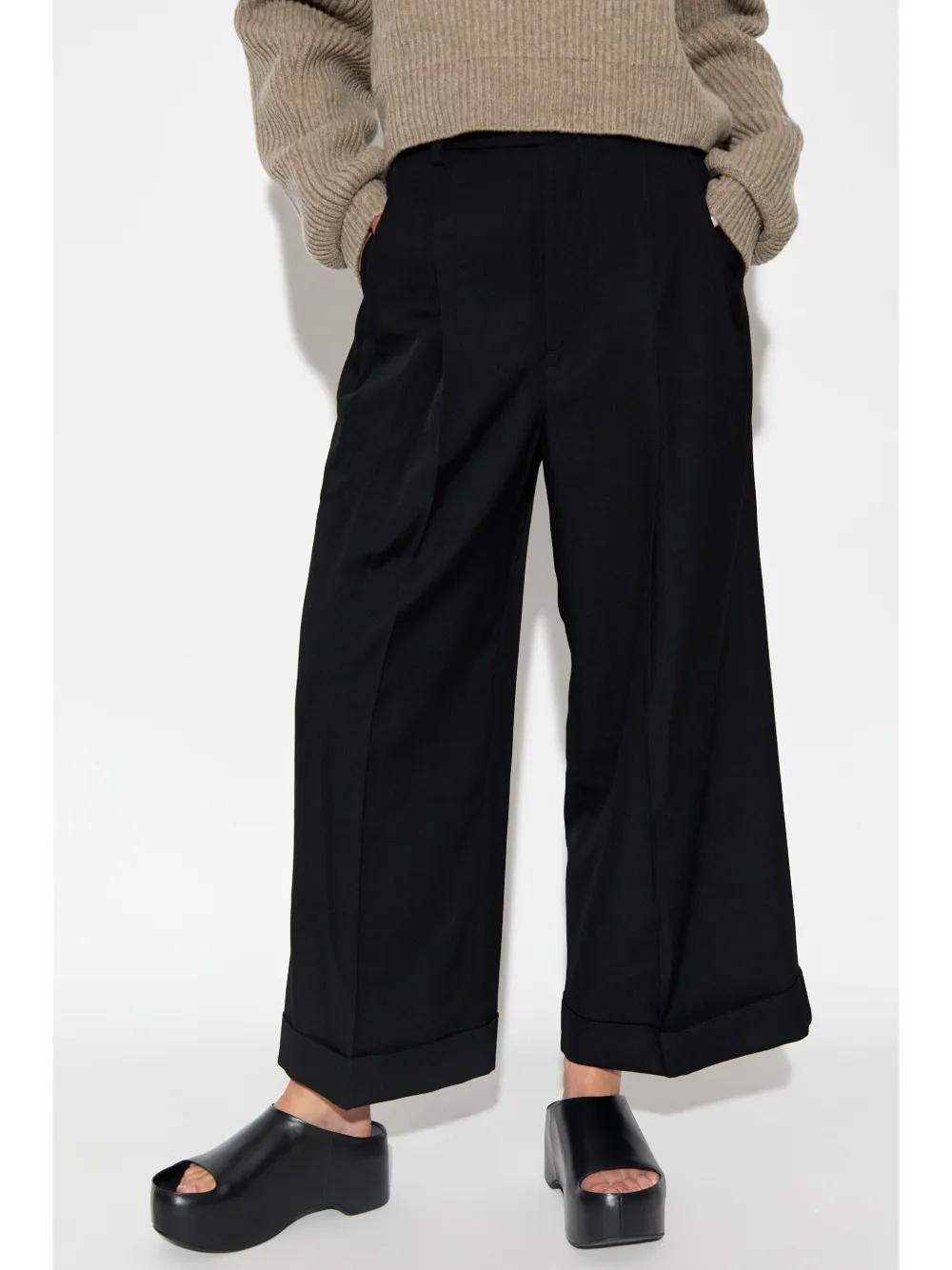 Yohji Yamamoto Plooibroek Zwart