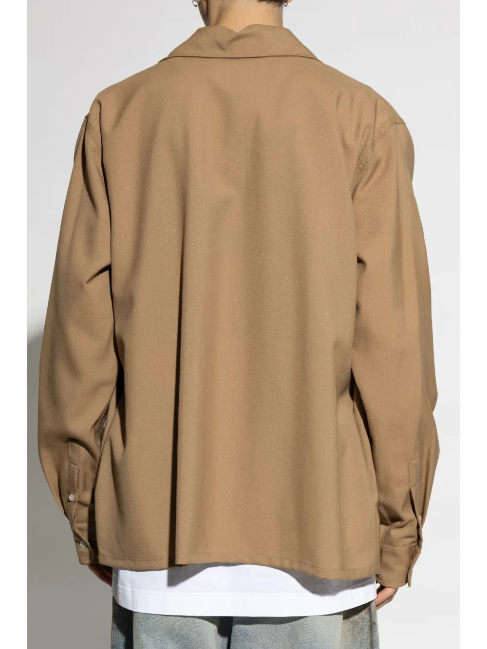 Marni Overhemd met logopatch Bruin