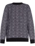 Moschino chevron-pattern jumper - Black