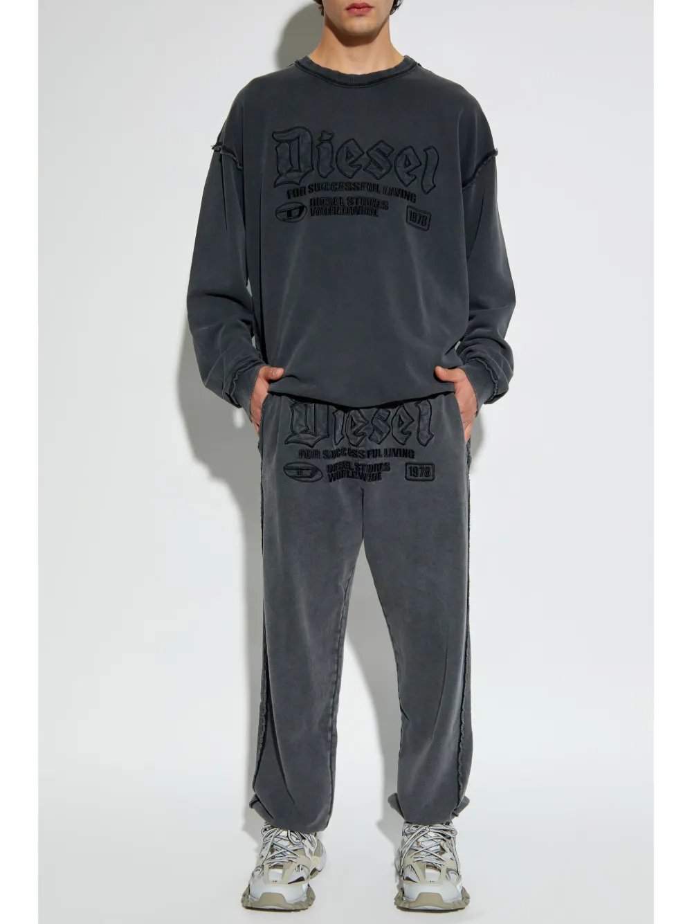 Diesel P-Marky-Raw track pants - Zwart