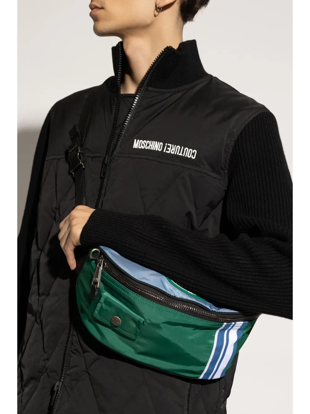 Moschino Logo belt bag - Groen