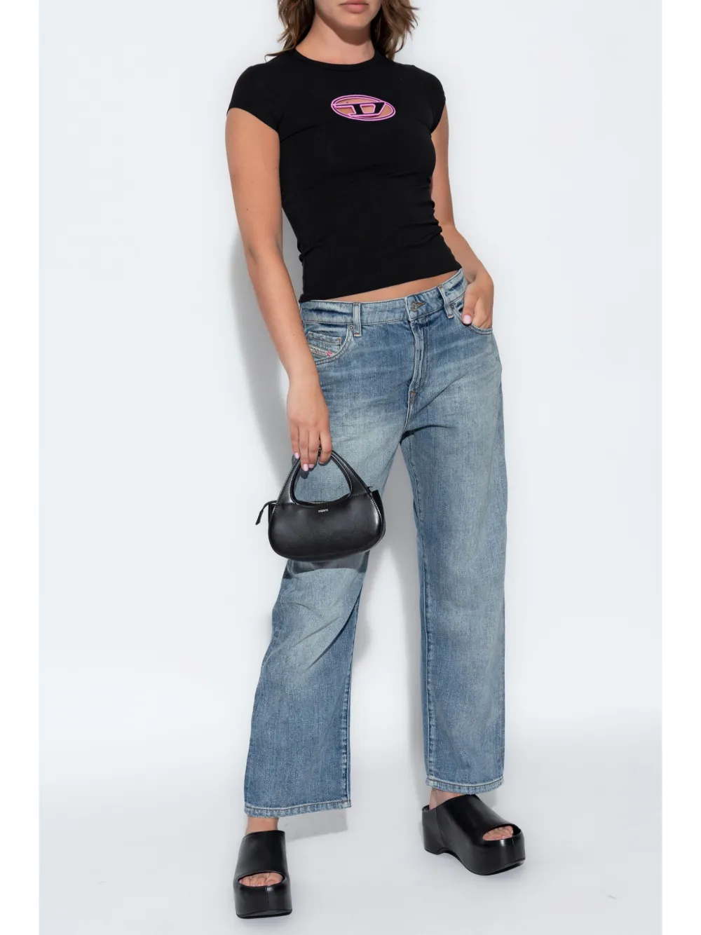 Diesel T-Angie t-shirt - Zwart