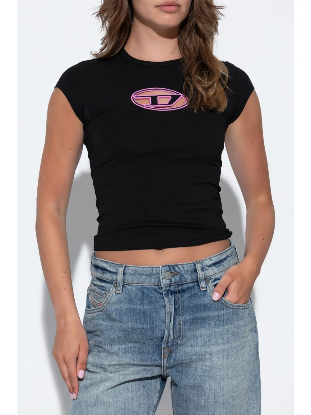 Diesel T-Angie T-shirt Zwart