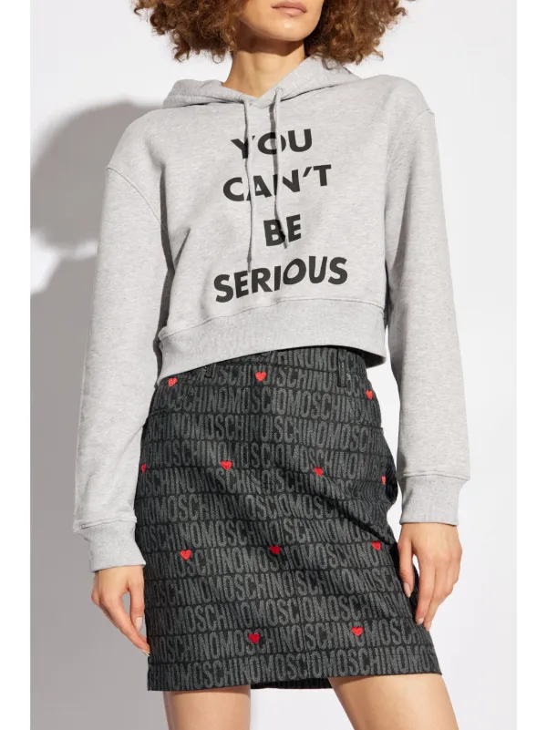 Moschino hoodie skirt hot sale