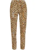 Moschino animal-print trousers - Brown