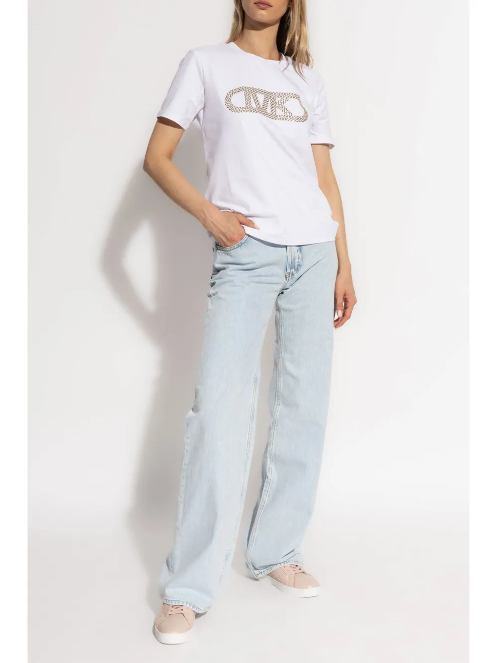 Michael Kors T-shirt met logo Wit