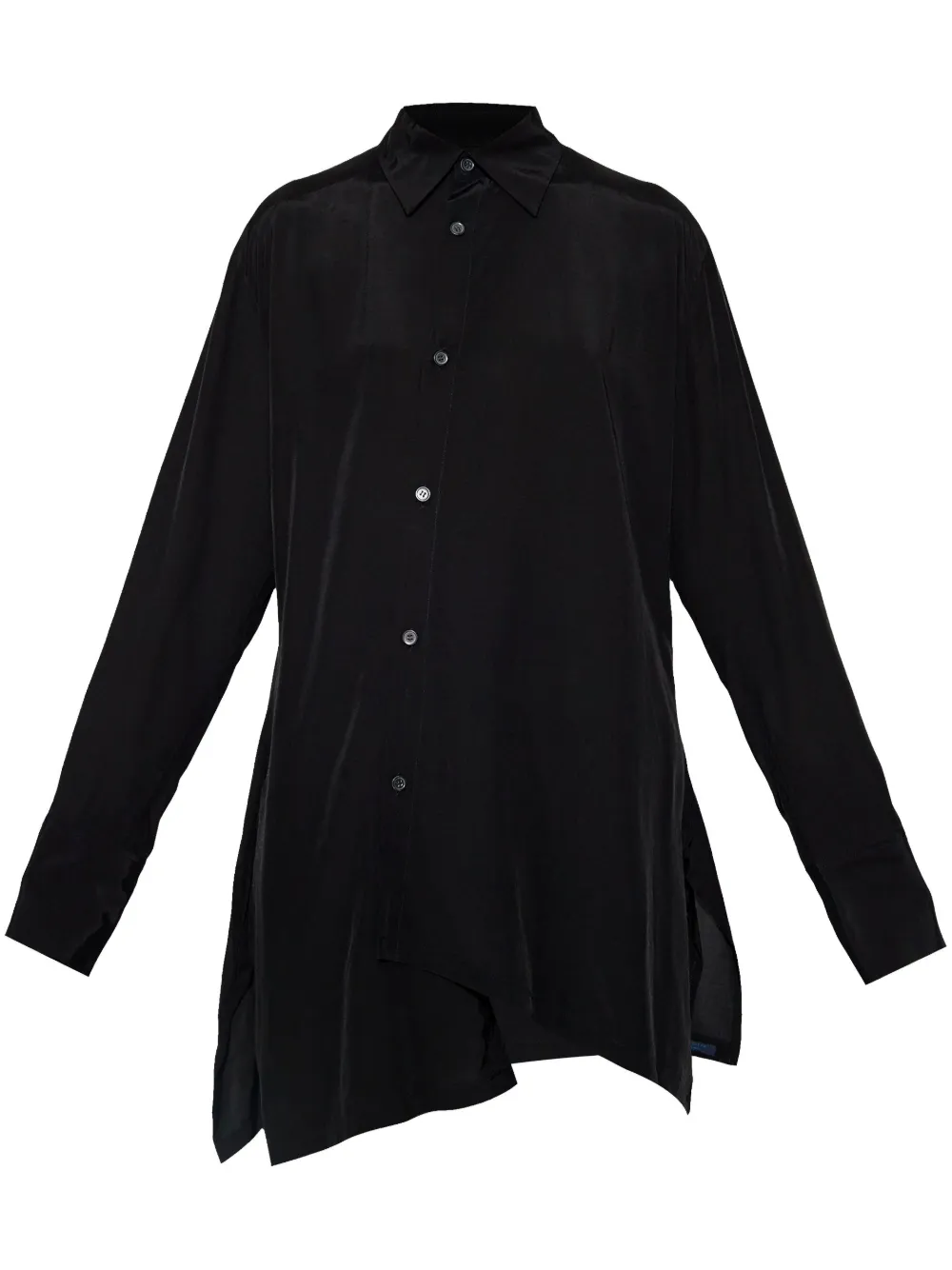 Yohji Yamamoto blusa asimétrica | negro | Image 1