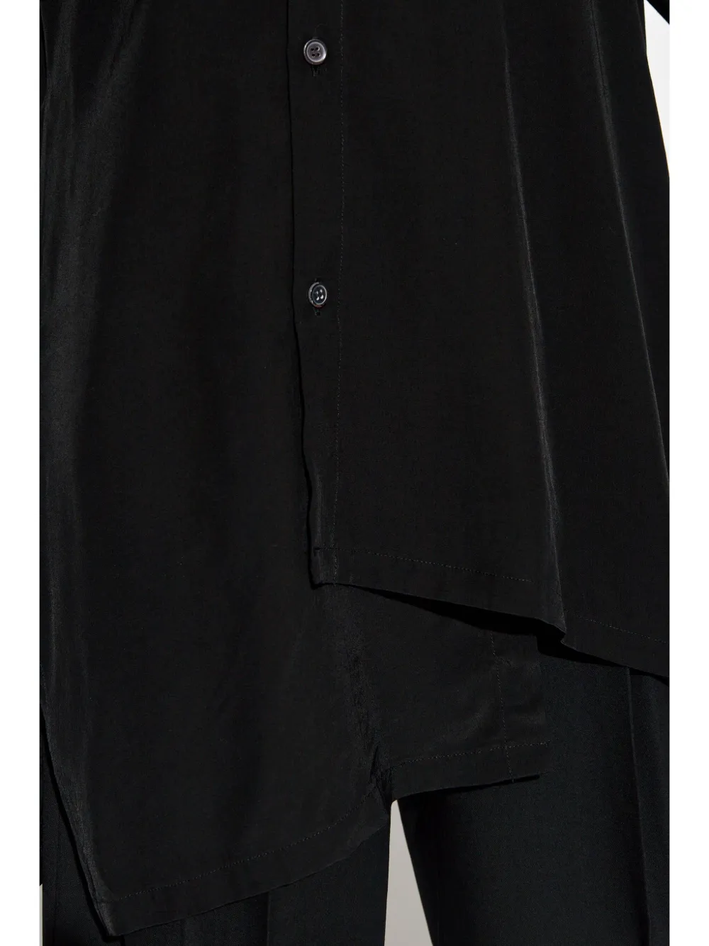 Yohji Yamamoto Asymetric Blouse In Black