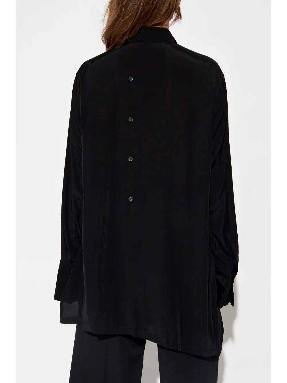 Yohji Yamamoto Asymetric Blouse In Black