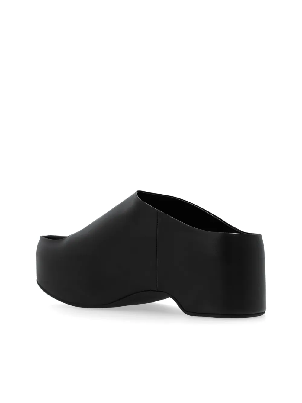 Marni 75 mm leren sandalen met sleehak Zwart