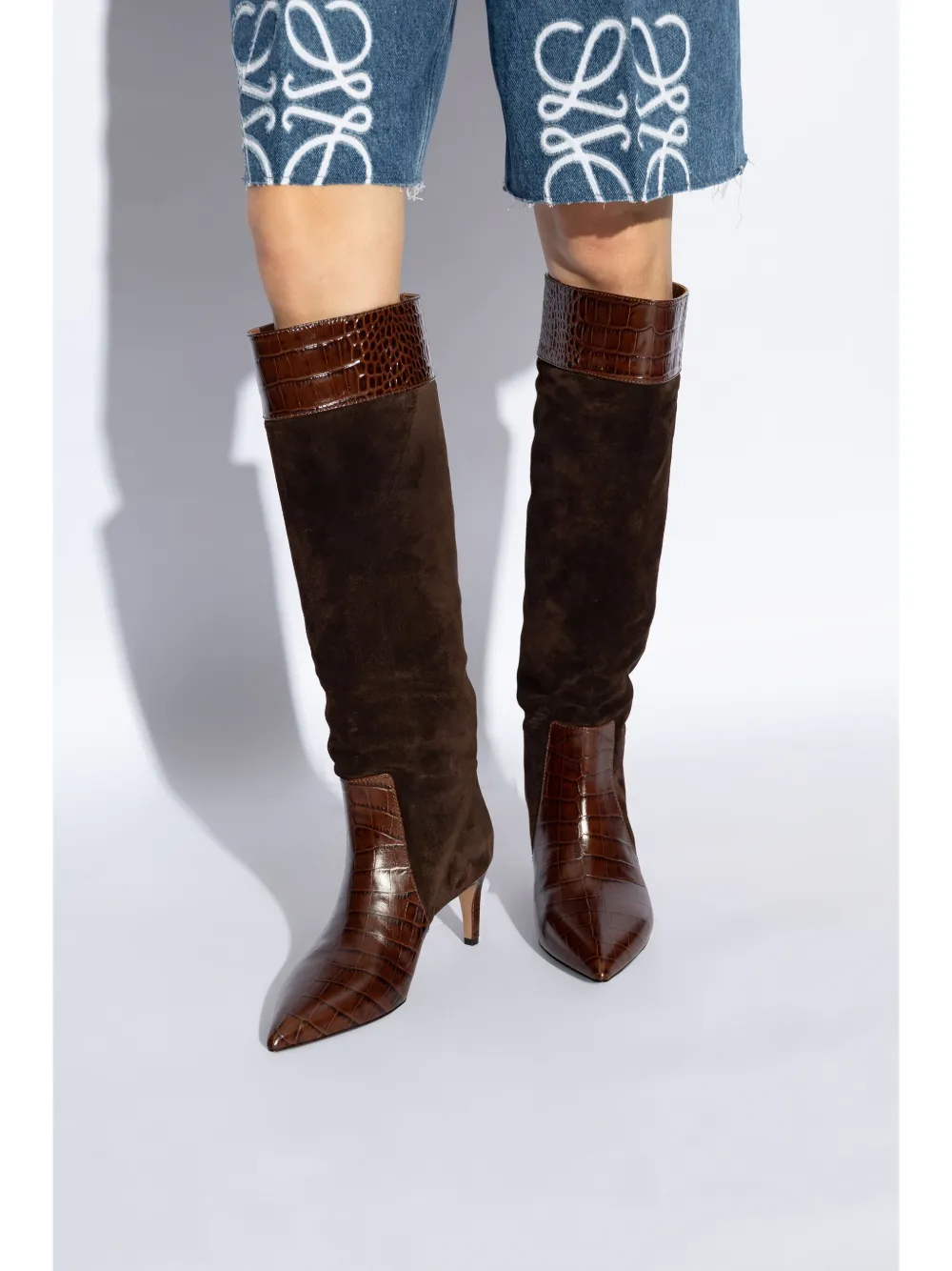 PARIS TEXAS 60MM LEATHER STILETTO BOOTS