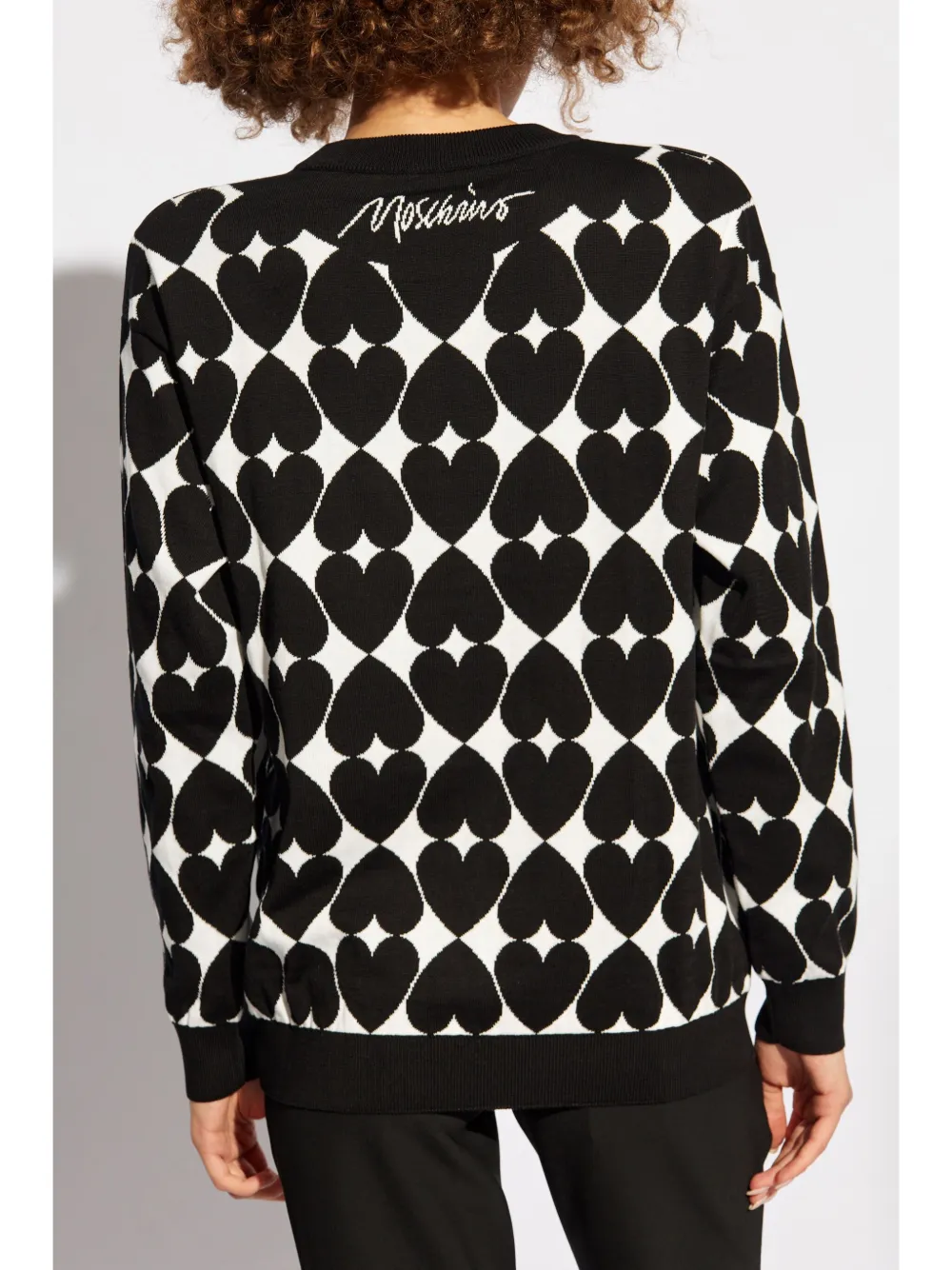 Moschino Intarsia trui Zwart