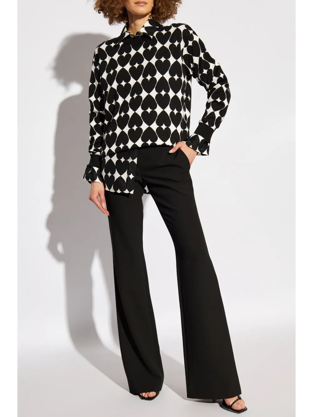 Moschino intarsia-knit jumper - Zwart