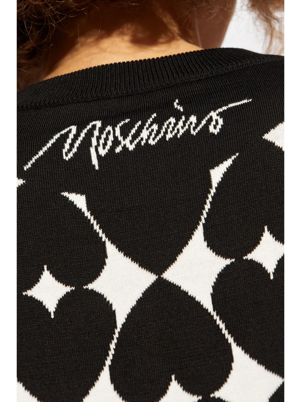 Moschino Intarsia trui Zwart