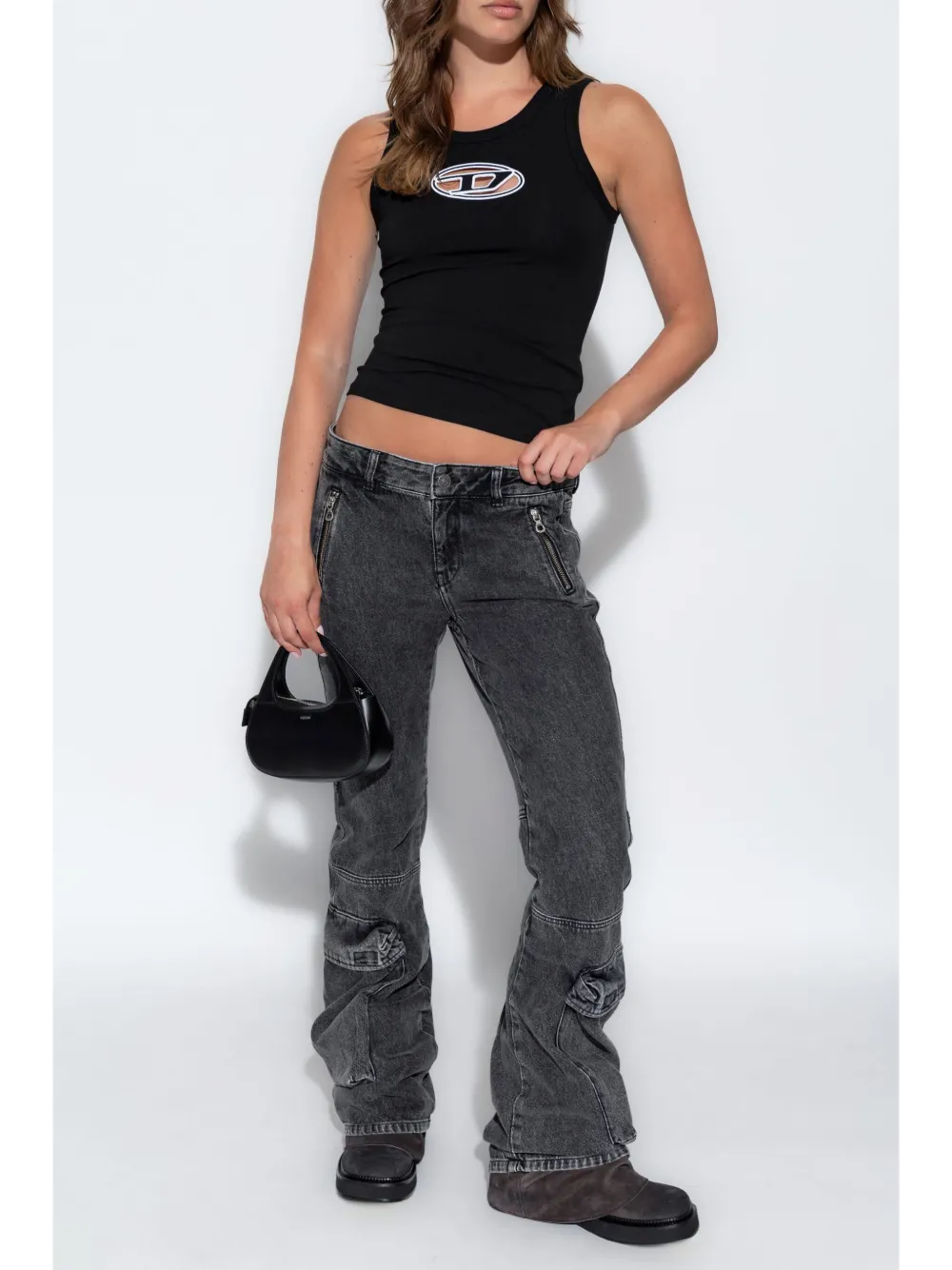 Diesel T-Lynys-Od tanktop - Zwart