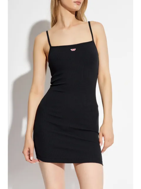 Diesel D-Hopy-D logo-appliqué mini dress A149560EJAI - 2