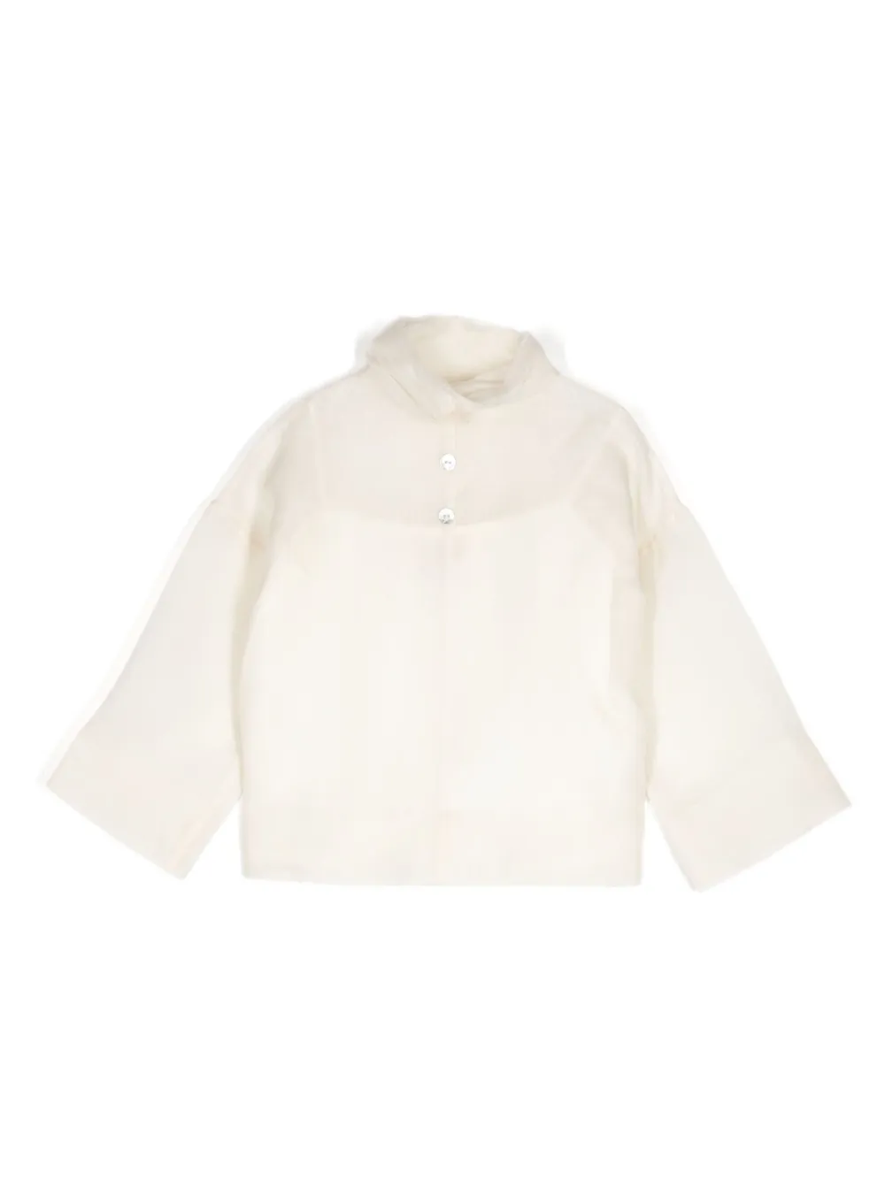 SHATHA ESSA DROP SHOULDER SILK TOP