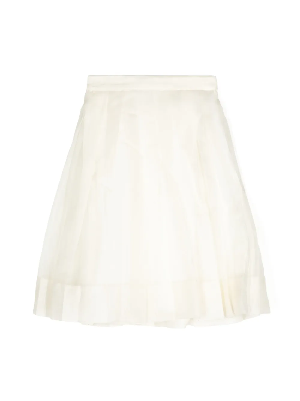 Shatha Essa Kids jupe mi-longue à design plissé | blanc | Image 1
