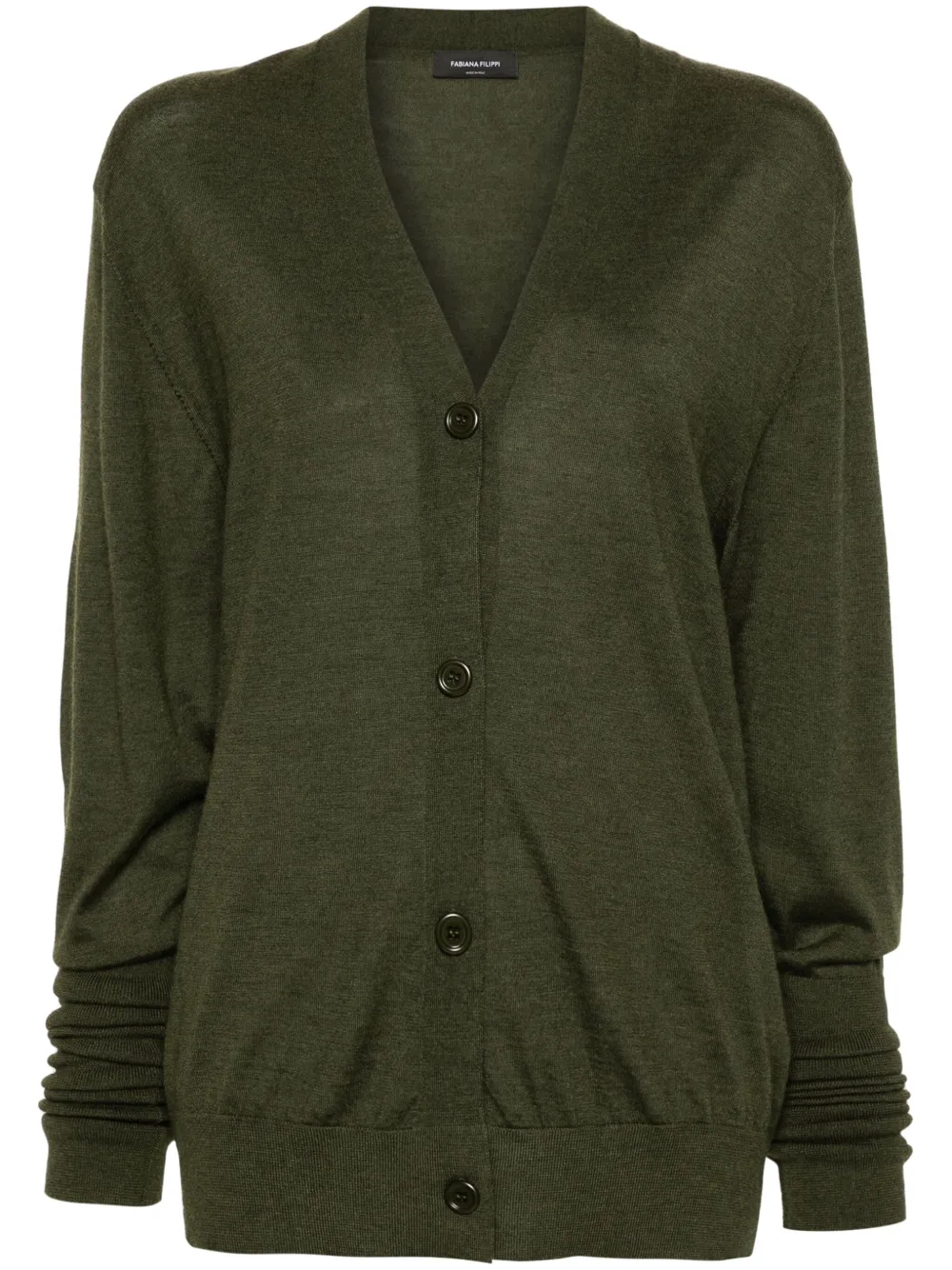 Fabiana Filippi Vest met V-hals Groen