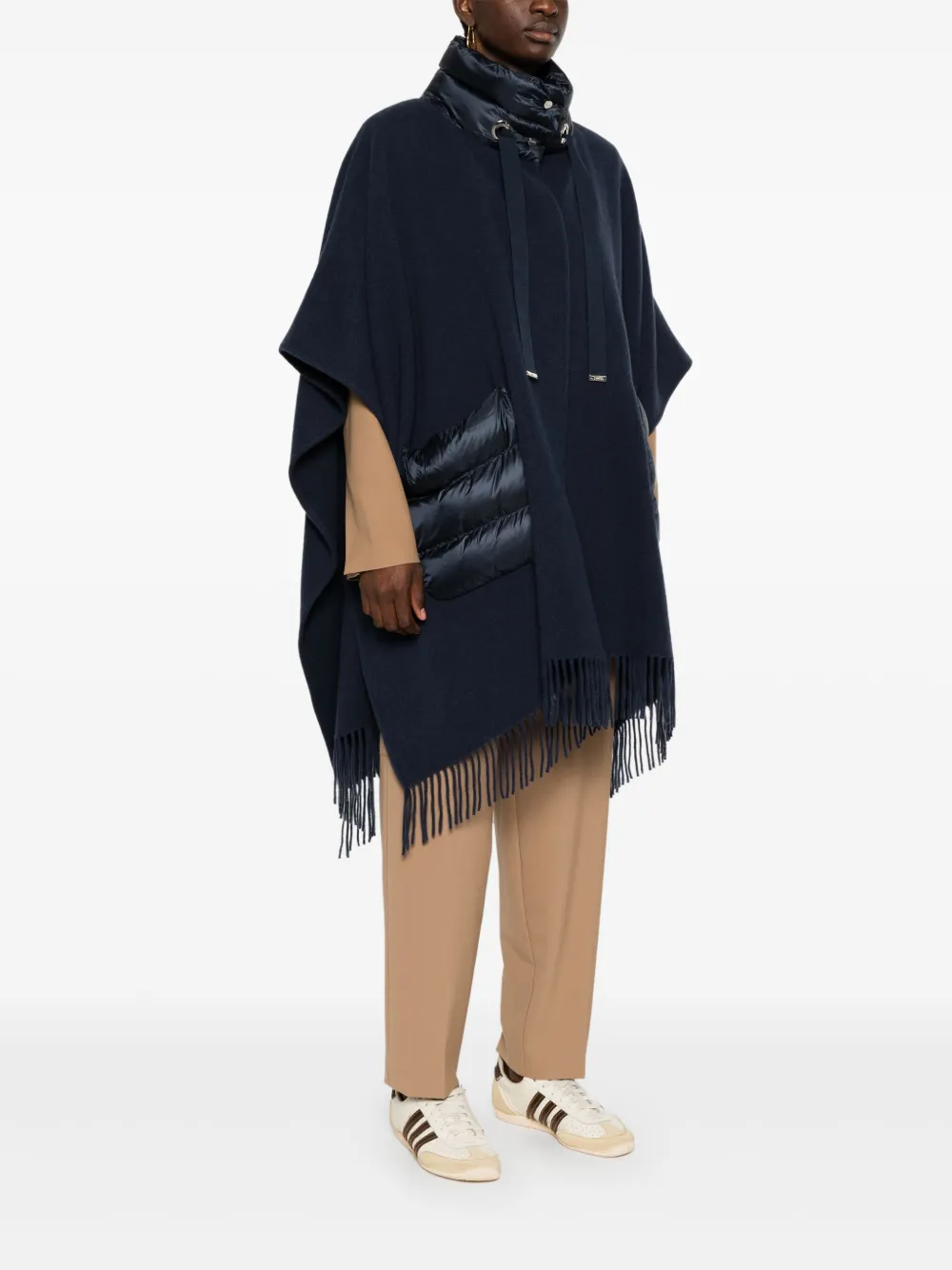 Herno Resort poncho Blauw