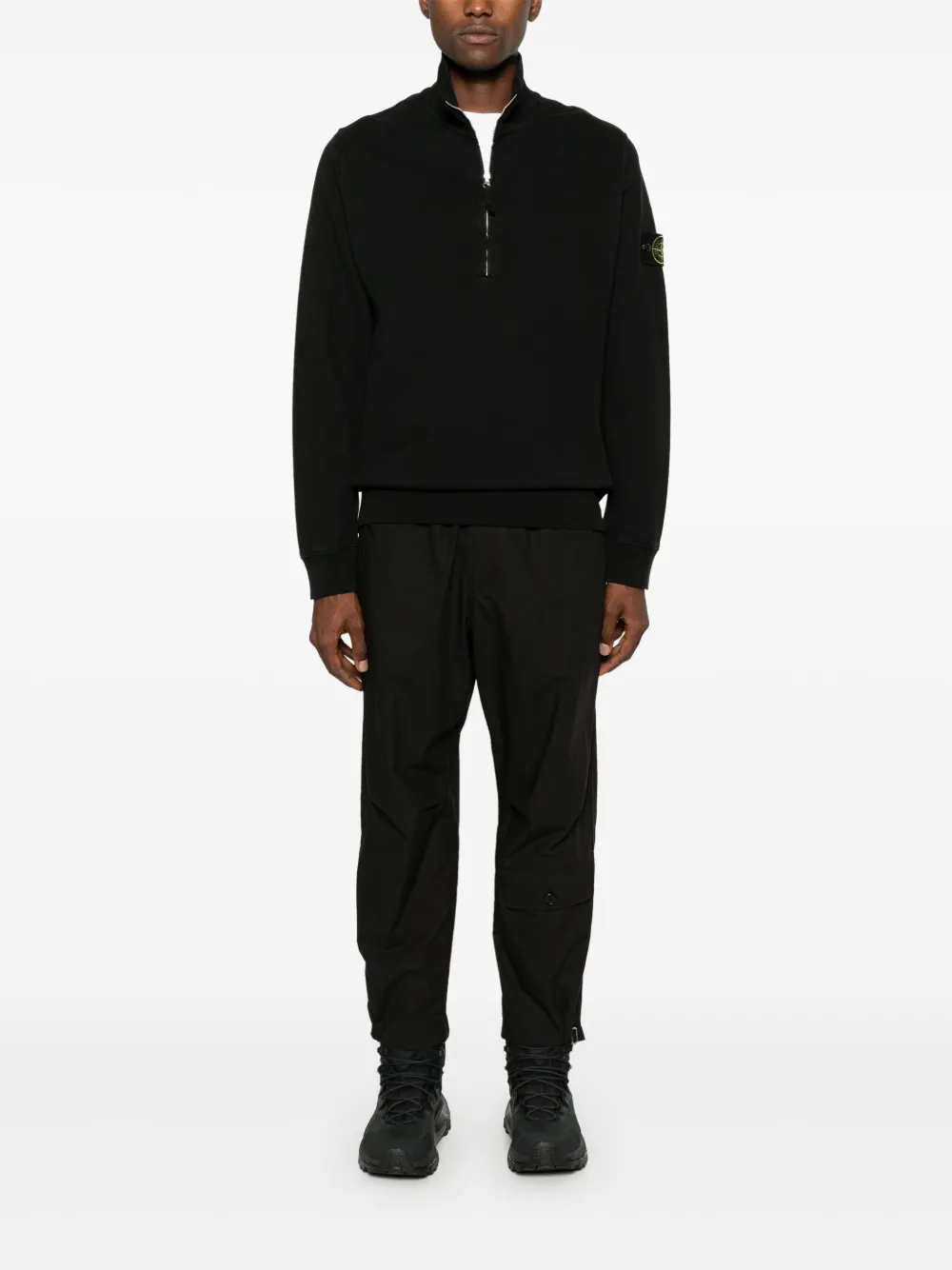 Black stone island tracksuit online