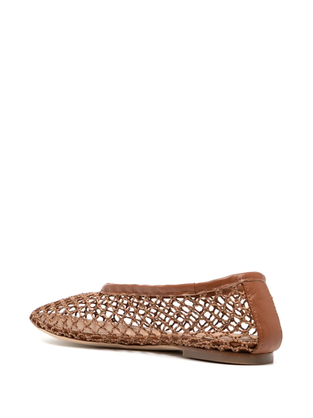 STAUD Alba ballerina shoes Brown