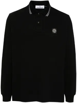 Stone Island コンパスバッジ ポロシャツ | ブルー | FARFETCH JP