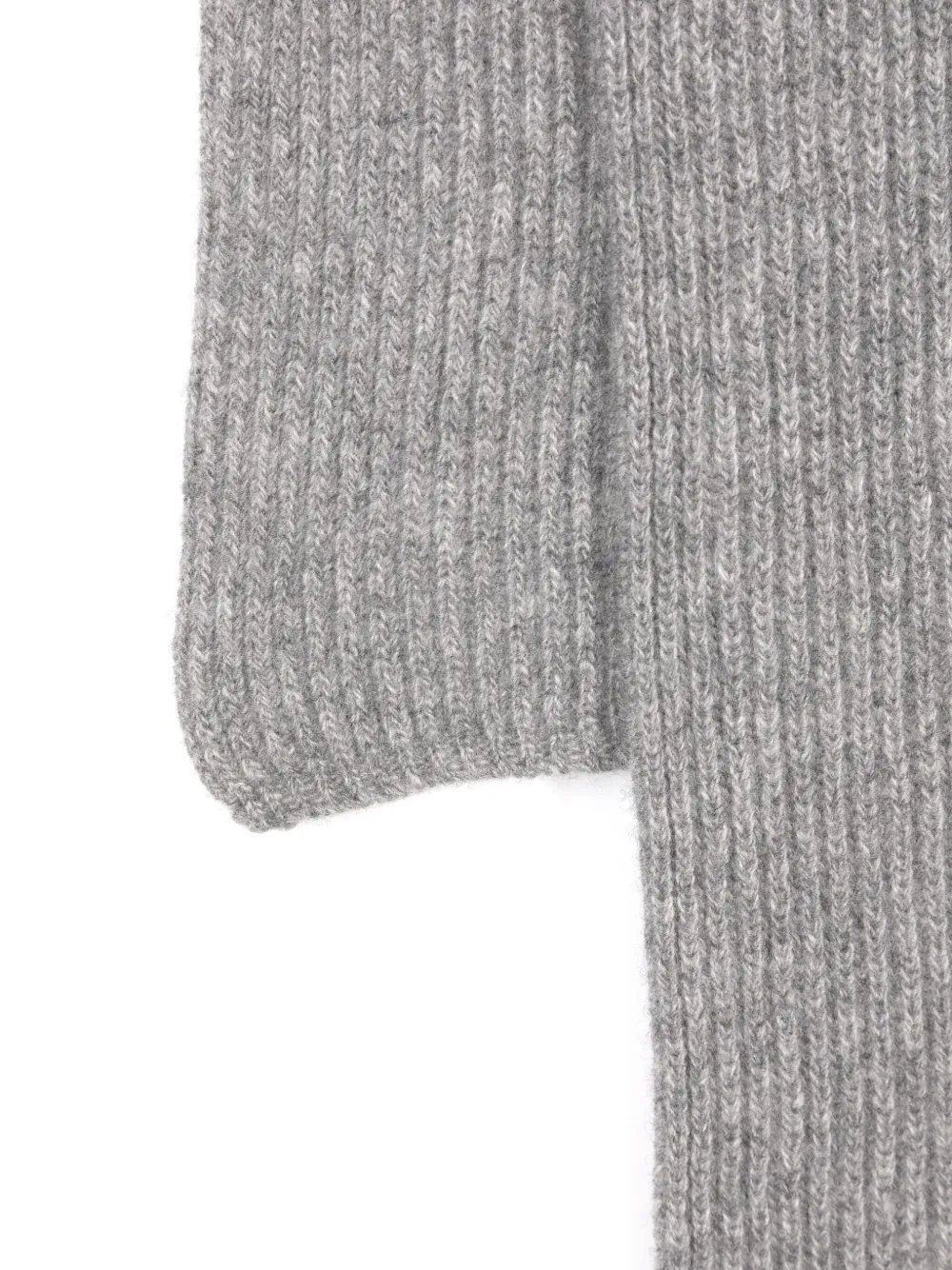  Canali Ribbed-knit Scarf - Grey 