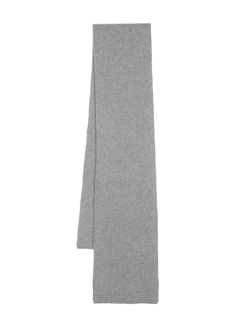 Canali ribbed-knit scarf | Grey | Image 1