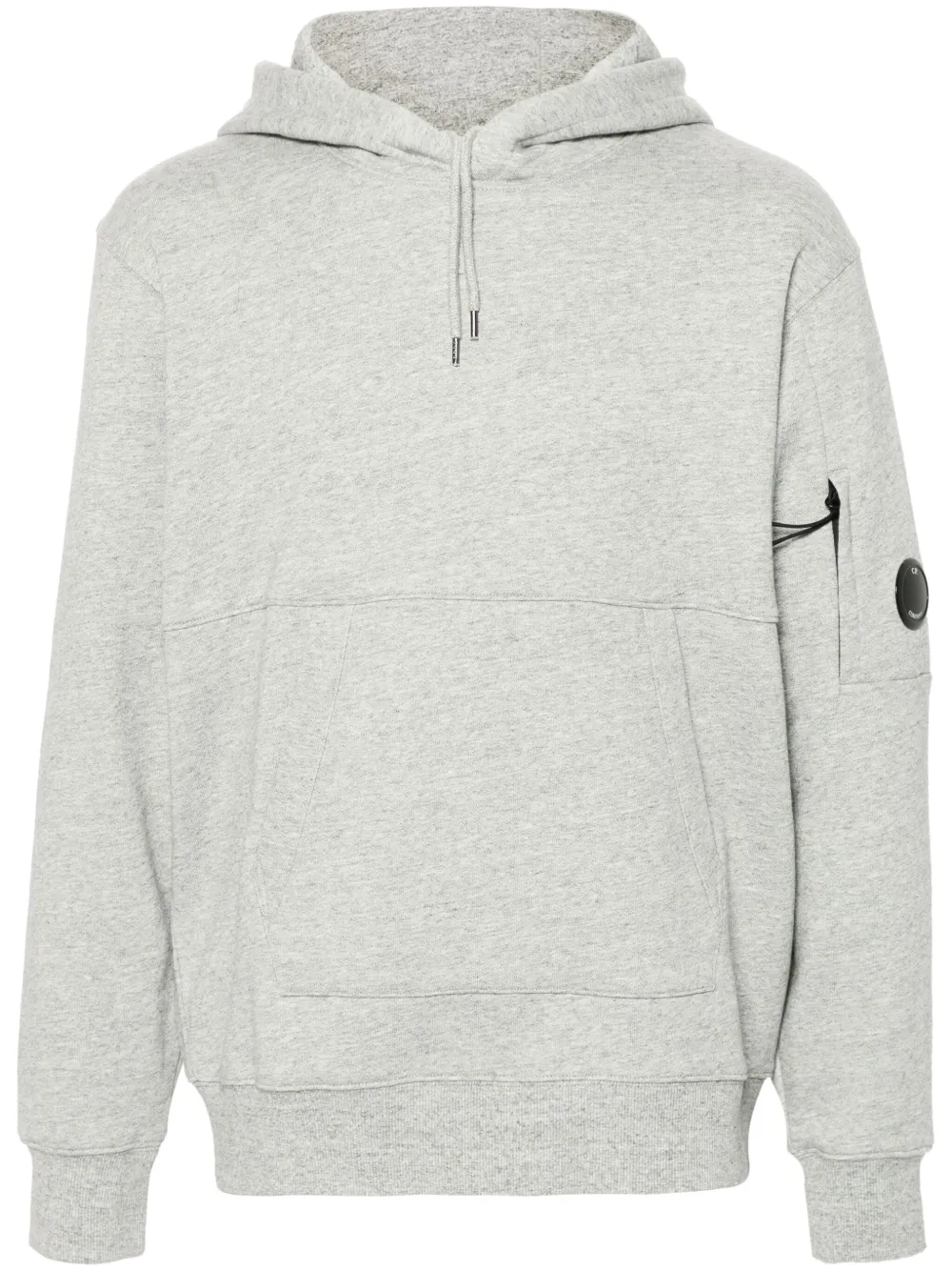 C.P. Company diagonal raised fleece hoodie | Grey | Image 1