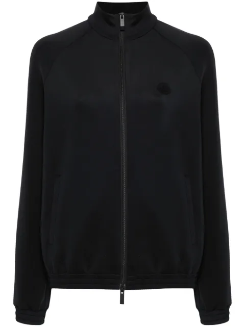 Moncler logo-patch zip-up sweatshirt