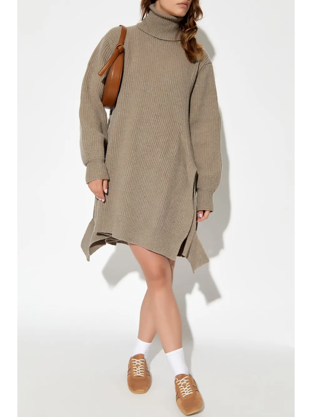 Yohji Yamamoto Jurk met col - Beige