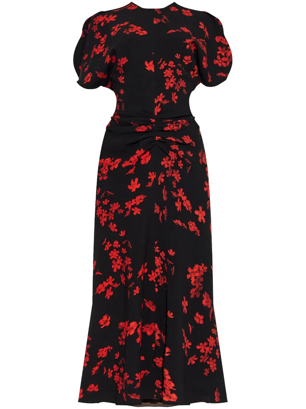 VICTORIA BECKHAM FLORAL MIDI DRESS