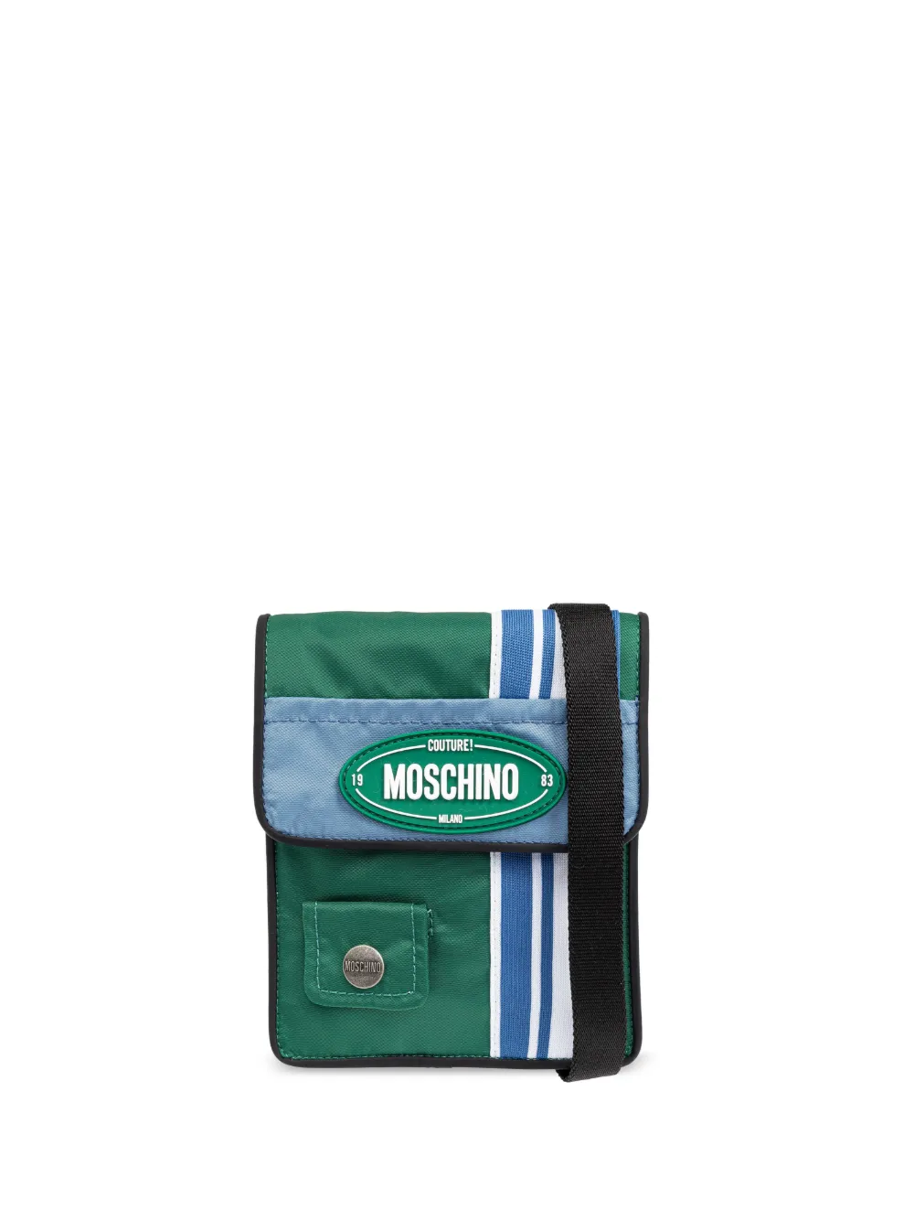 Moschino Bolsa de ombro com patch de logo | Verde | Image 1