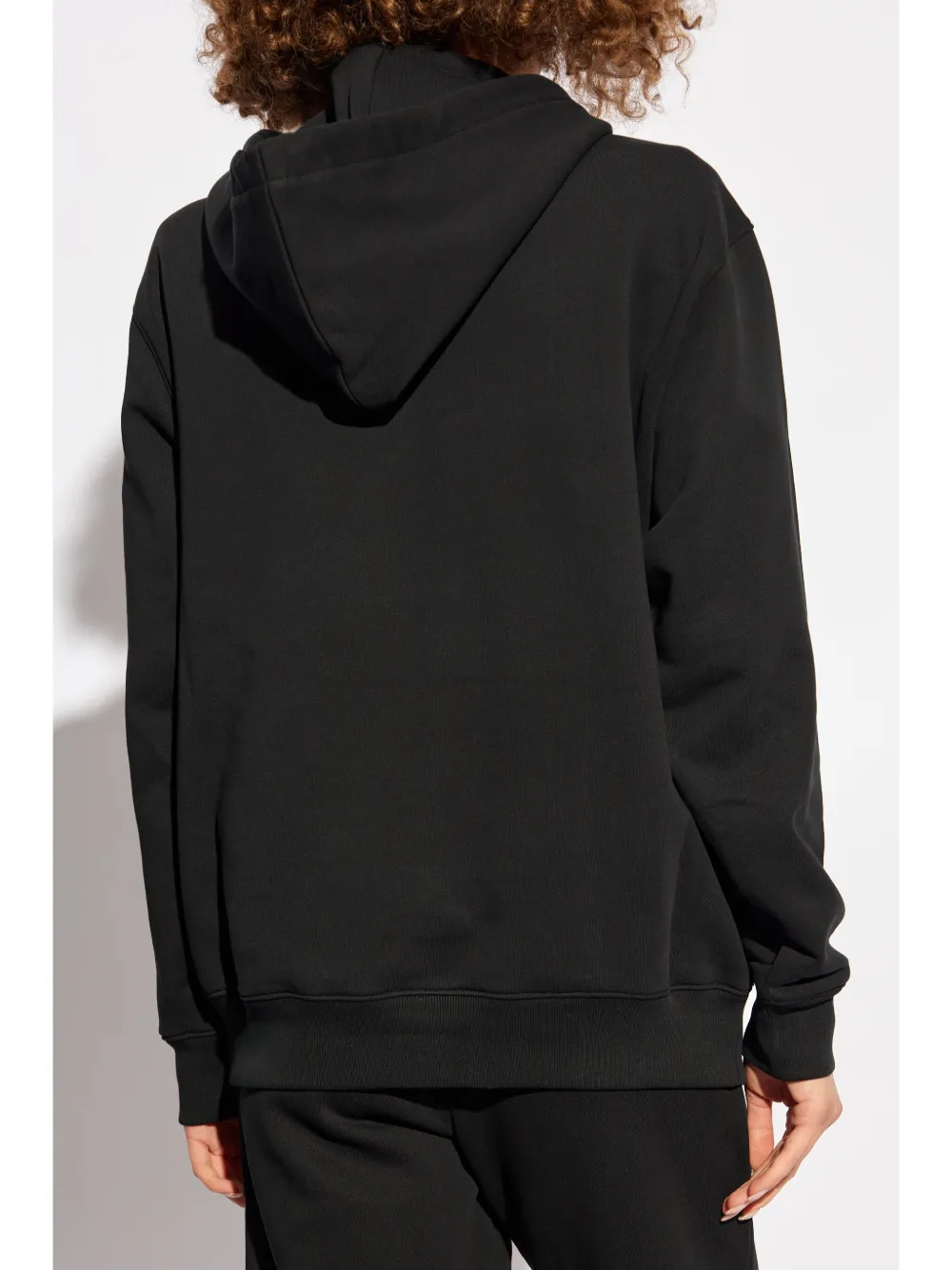 Moschino Hoodie met logopatch Zwart