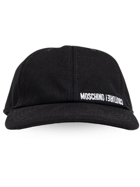 Moschino logo-embroidered cap