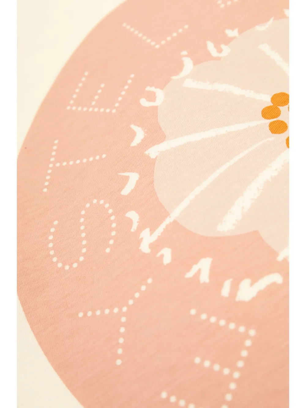 Stella McCartney Kids T-shirt met bloemenprint Beige