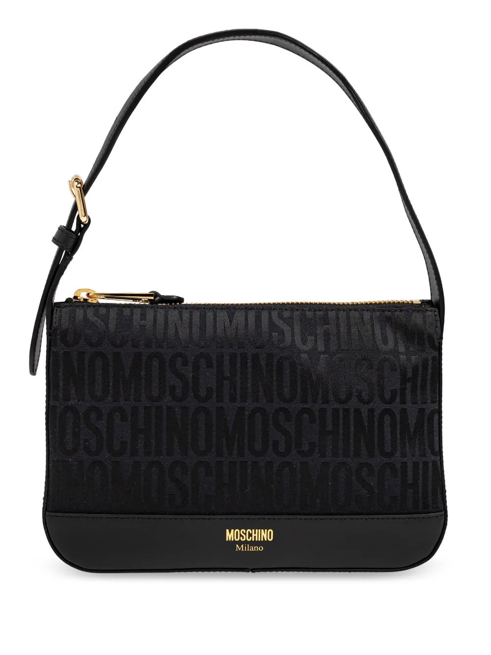 Moschino Monogrammed Shoulder Bag In Blue