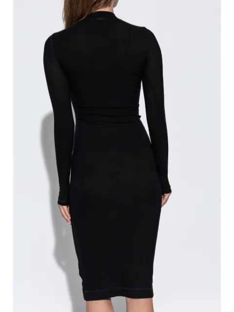 Diesel D-Mokky-Ls-Microdiv midi dress A149540BLAN - 3